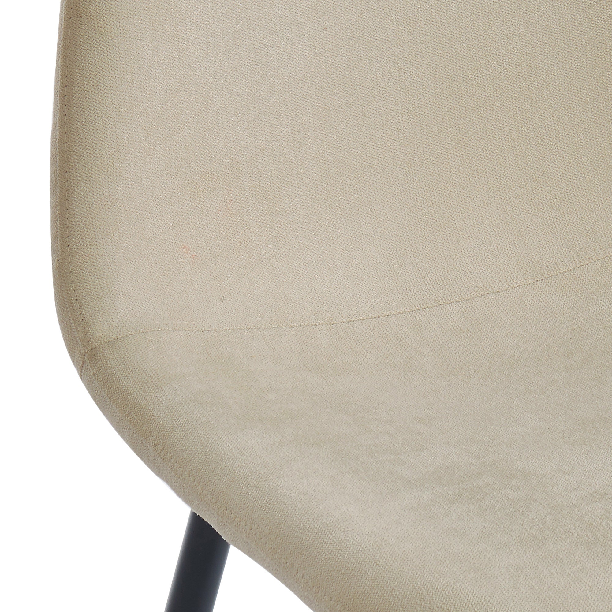 Blegravia/Petersen Metal/Glass/Fabric 5Pc Dining Set - Black Table/Beige Chair