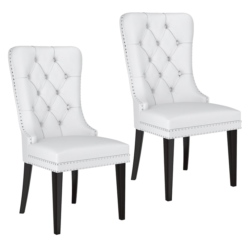Rizzo Faux Leather Side Chair, Set Of 2