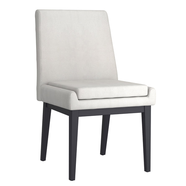 Cortez Side Chair Fabric Beige/Black - Set of 2