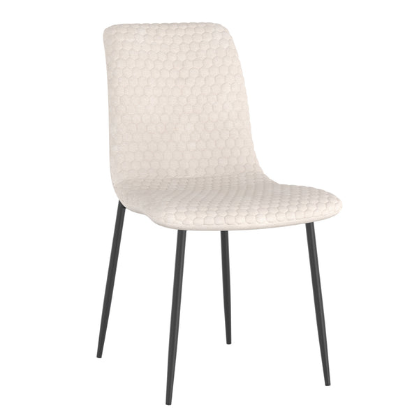 Brixx Side Chair Beige Fabric - Set of 2