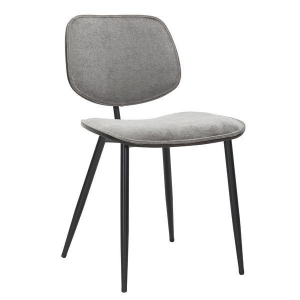 Capri Side Chair - Light Grey/Walnut/Black