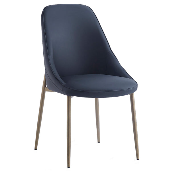 Cleo Side Chair - Black/Aged Gold