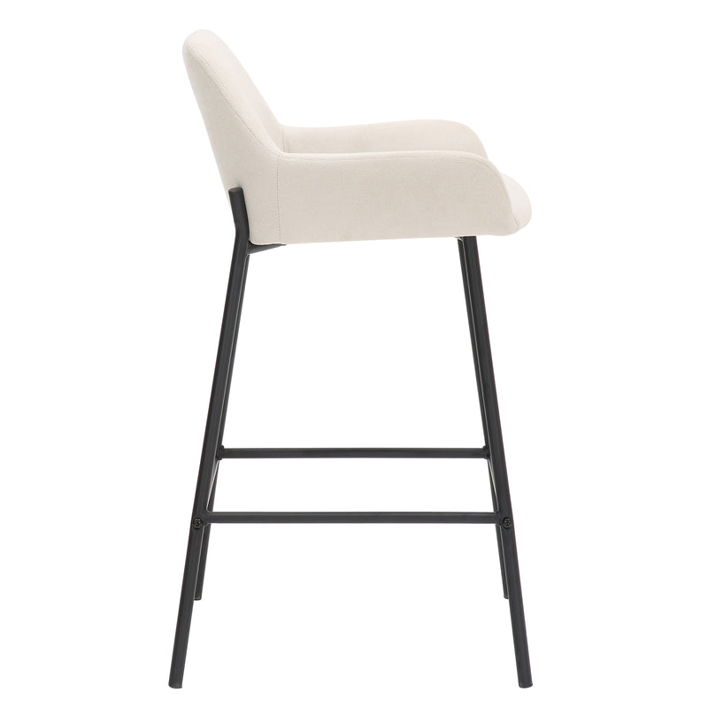 Baily 26'' Counter Stool - Beige/Black