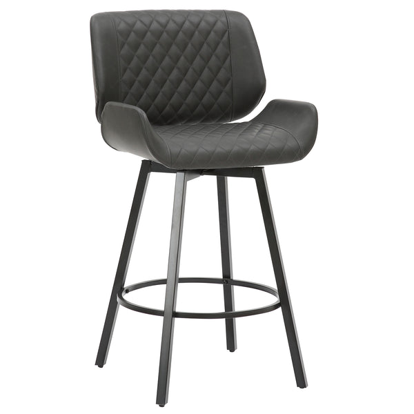 Fraser 26'' Counter Stool Pu Charcoal - Set of 2