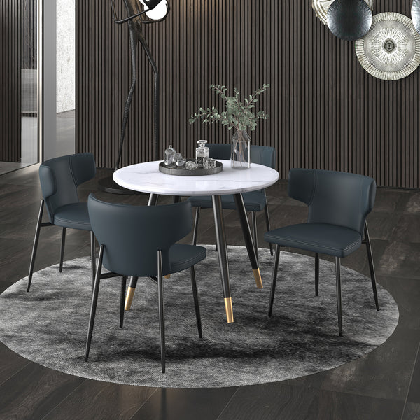 EMERY Round 5PC DINING Table & Chair SET