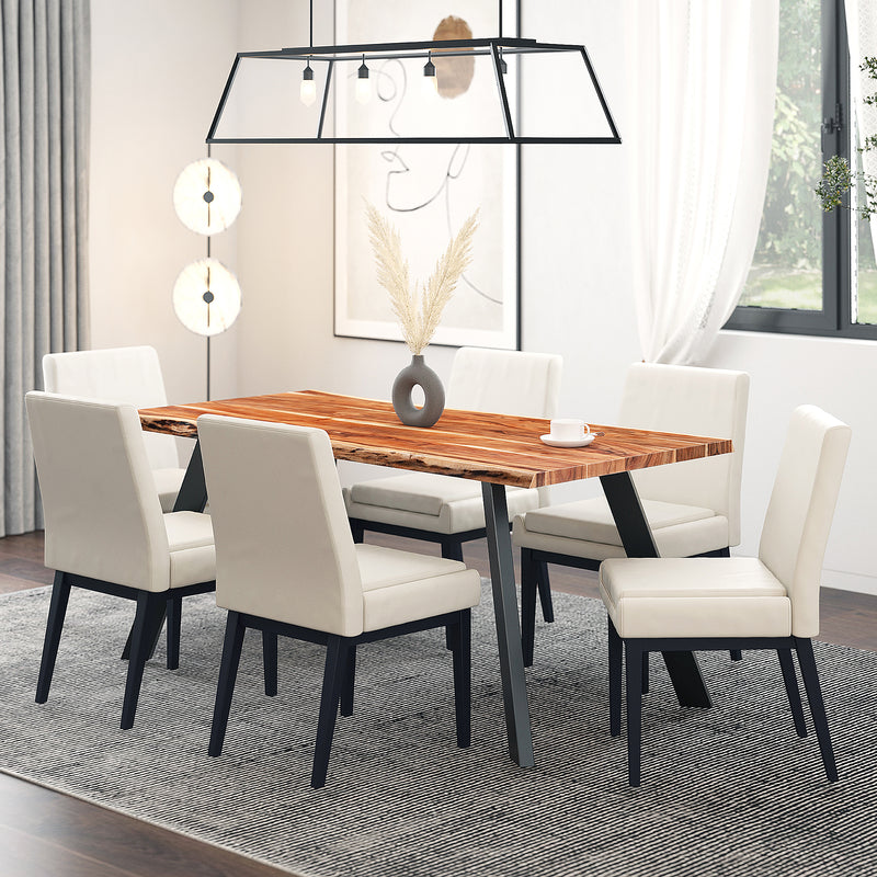 VIRAG 7PC DINING Table and Chair SET