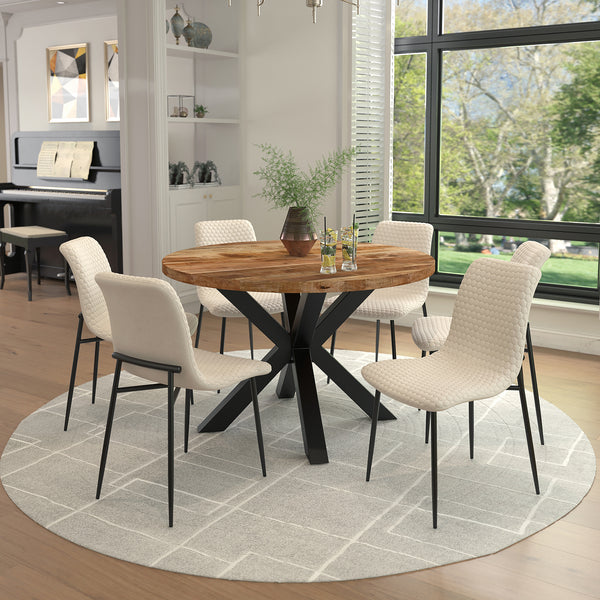 ARHAN 7PC DINING Table and Chair SET